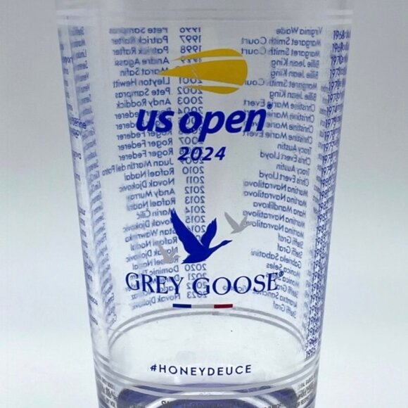 2024 US Open Tennis 🎾 Honey Deuce Grey Goose Plastic Glass Cup Tumbler SOUVENIR - Picture 6 of 11